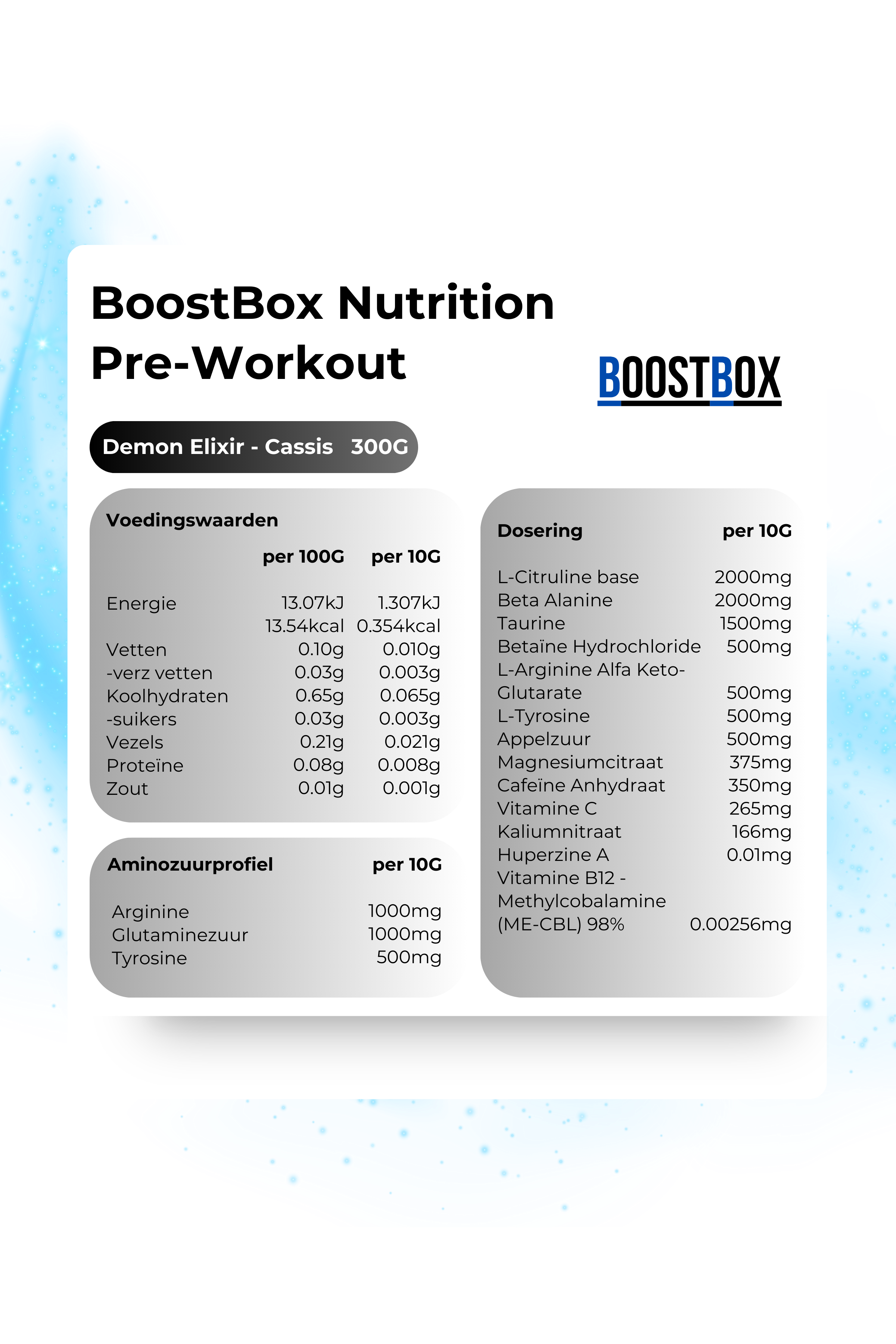 BoostBox Nutrition Pre-Workout Demon Elixir