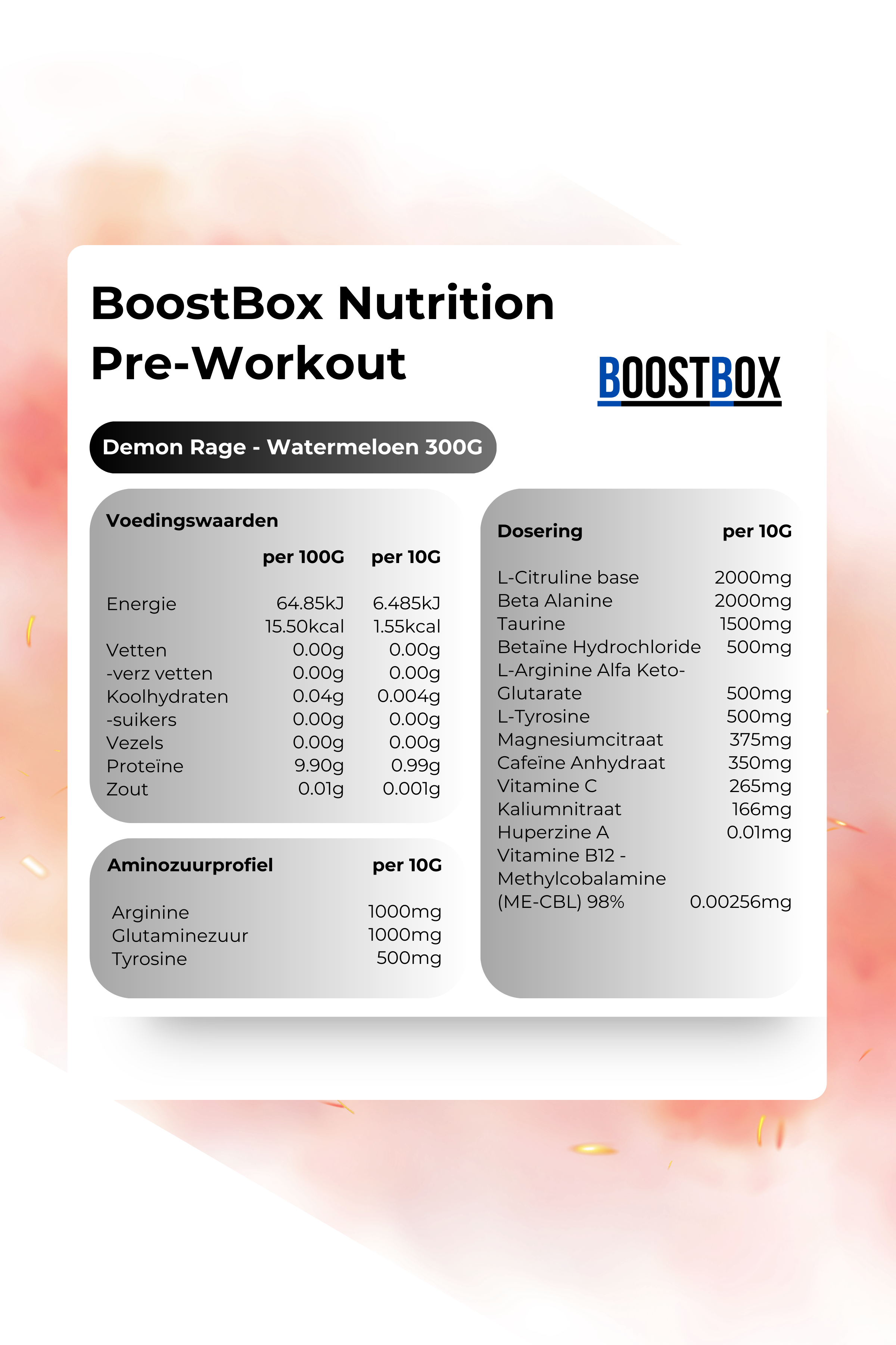 BoostBox Nutrition Pre-Workout Demon Rage