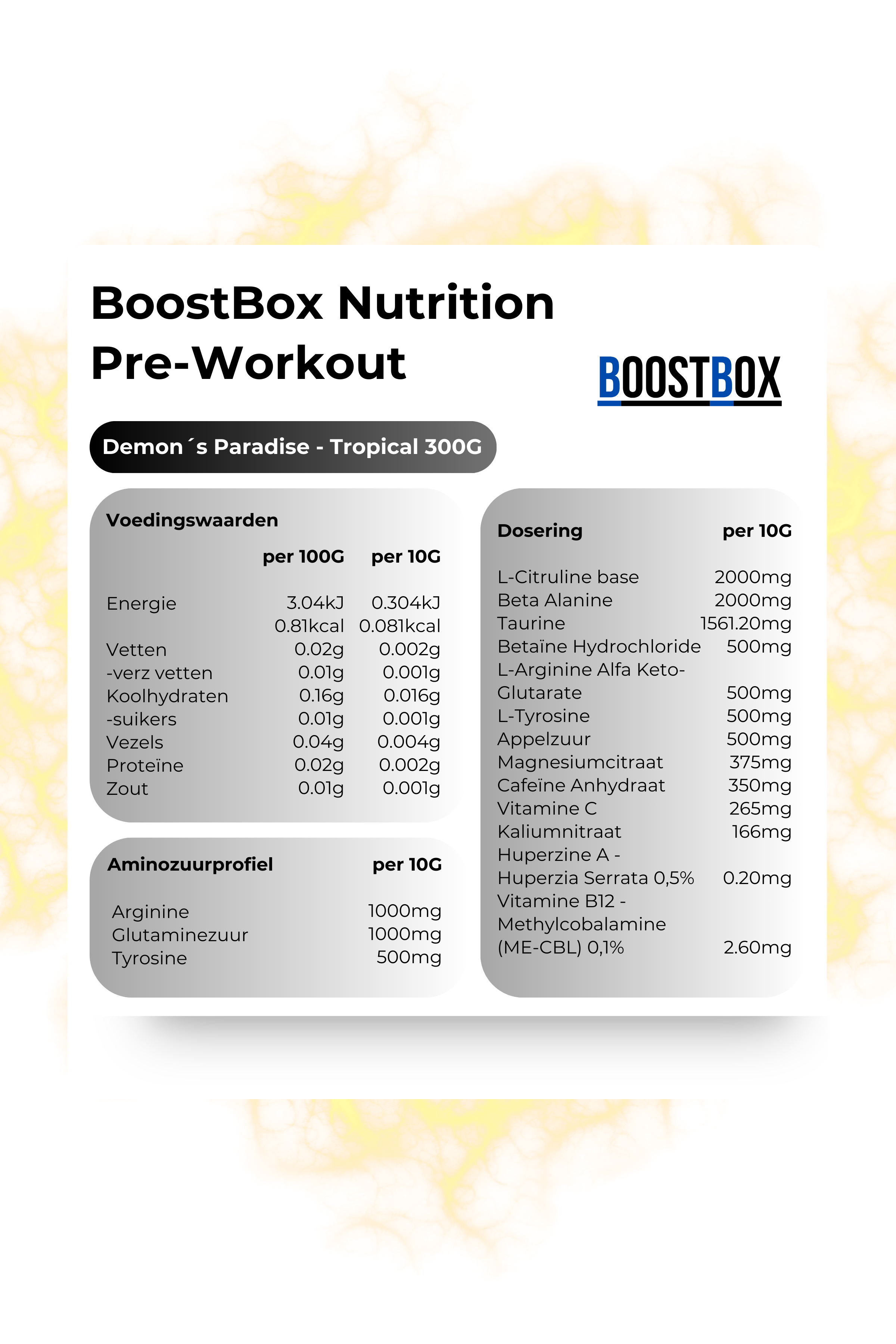 BoostBox Nutrition Pre-Workout Demon's Paradise